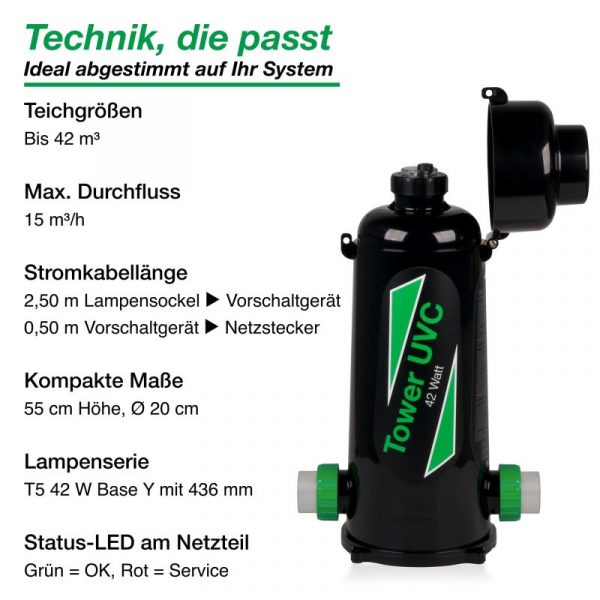 Wagner GREEN Tower UV-C 42 Watt – Bild 4
